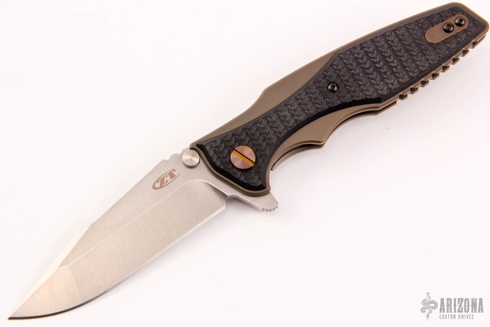0393BRZ Hinderer KTV G/10S35VN BRZ - Arizona Custom Knives
