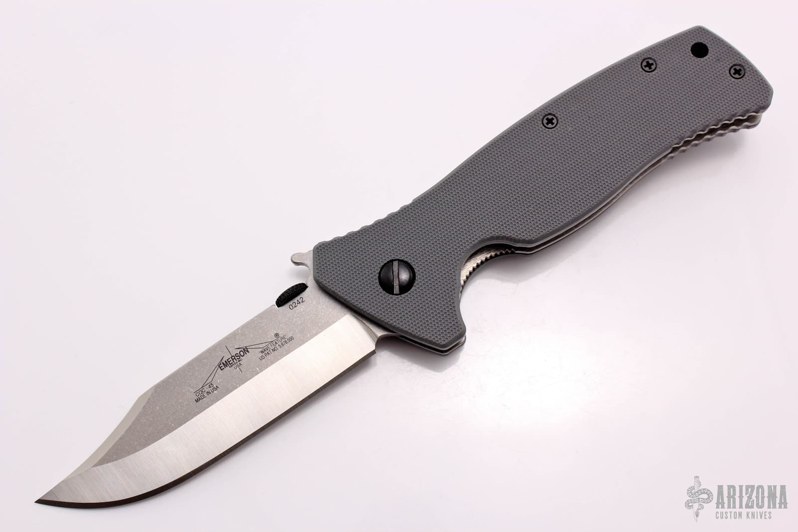 CQC-45 SF - Grey Handles - Signed Blade | Arizona Custom Knives