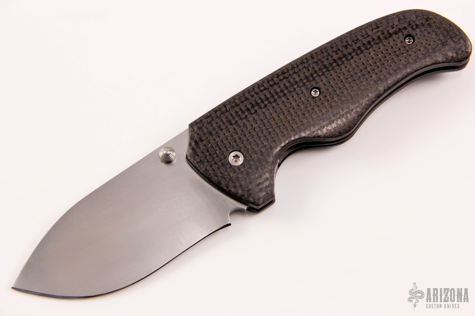 Copper Inlayed Carbon Fiber Linerlock 