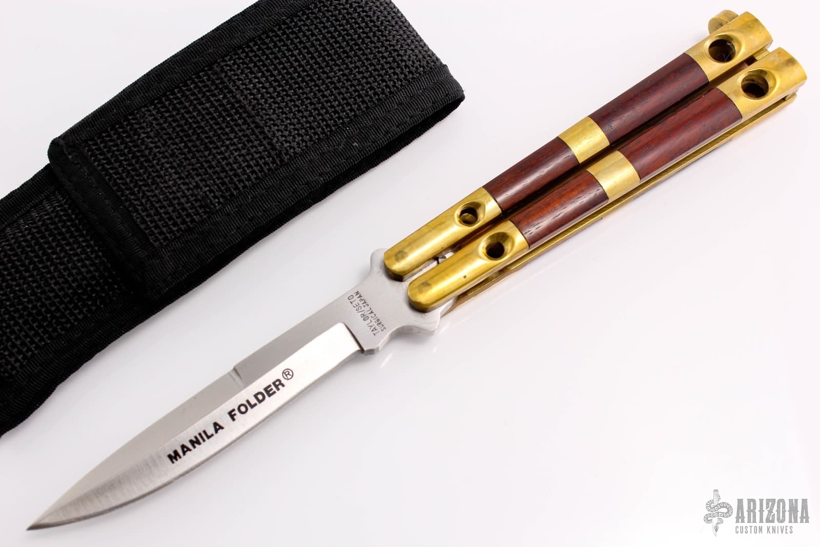 Manila Folder Balisong Arizona Custom Knives