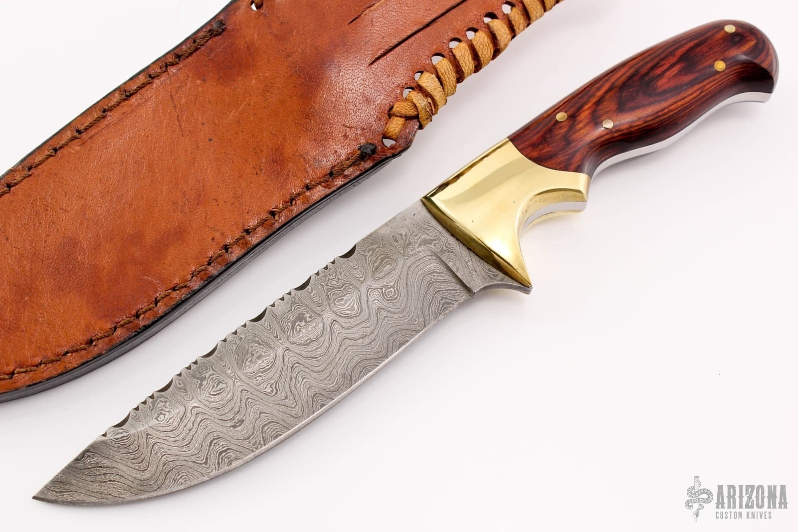 Damascus Fixed Blade Arizona Custom Knives