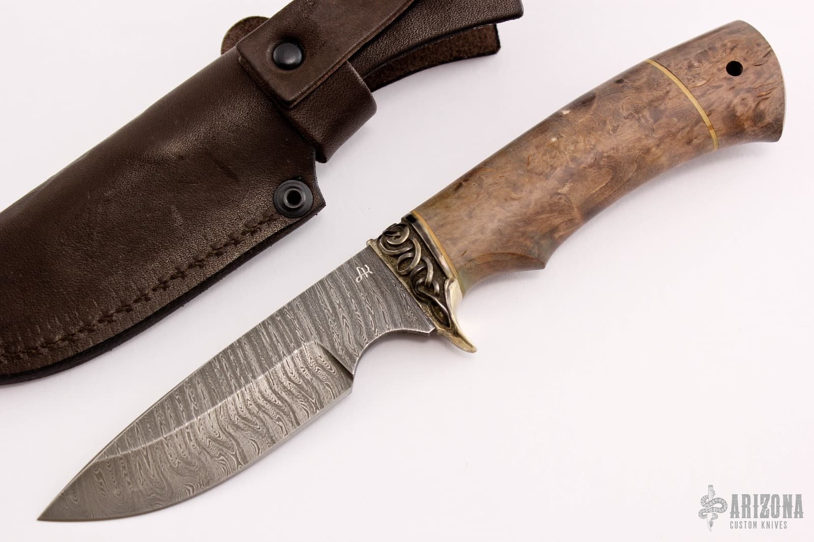 Damascus Utility Knife | Arizona Custom Knives