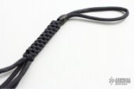 Gray Lanyard w/ Damascus Bead