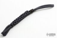 Gray Lanyard w/ Damascus Bead