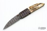 Damascus Liner Lock Folder