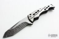 Damascus and Titanium Flipper
