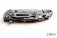 XM-18 Framelock Flipper - 3" Slicer (Tumble Finish / Orange G10 & Tumble)