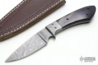 Damascus & Buffalo Horn Drop Point