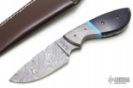 Damascus & Buffalo Horn Drop Point