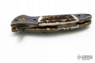 Damascus & Stag Flipper