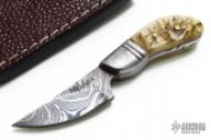 Mini Damascus Fixed Blade