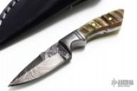 Mini Damascus Fixed Blade