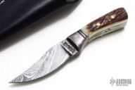 Mini Damascus Fixed Blade