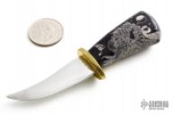 Scrimshawed Buffalo & Wolf (#MB874)