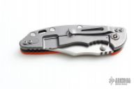 XM-18 Framelock Flipper - 3.5" Bowie Grind w/ Orange G10