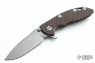 XM-18 Framelock Flipper - 3" Slicer (Tumble Finish / Brown G10 & Tumble)