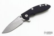 XM-18 Framelock Flipper - 3" Slicer (Tumble Finish / Black G10 & Bead Blast)