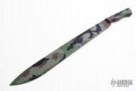 Drop Point Camo Painted Machete