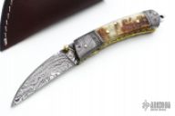 Rams Horn and Damascus Wharncliffe