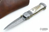 Stag and Damascus Linerlock