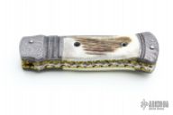 Stag and Damascus Linerlock
