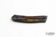 Carved Damascus & Bone Balisong