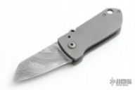 Tiny Damascus Friction Folder