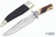 Damascus Gents Bowie Knife