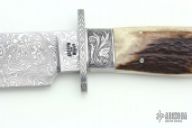 Damascus Gents Bowie Knife