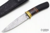 Forged Damascus Hunter