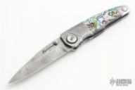 Damasteel and Abalone Folder