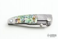 Damasteel and Abalone Folder