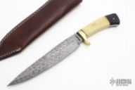 Damascus Drop Point Fighter