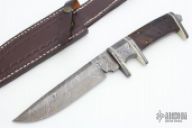 Damascus & Burl Wood Sub-Hilt