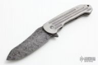 Damascus Framelock Flipper