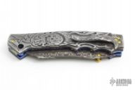 Assisted Damascus Reaper Folder