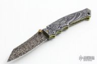 Assisted Damascus Reaper Folder