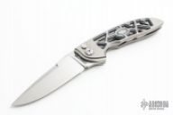 Titanium Framed Button-Lock Flipper