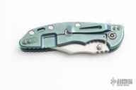 XM-18 Framelock Flipper - 3.5" Bowie Grind w/ Black/Green G10