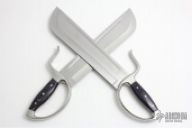 Pair of Blunt Chopper-Style Butterfly Swords