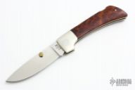 Burl Wood Lock Back (w/ Dot)