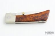 Burl Wood Lock Back (w/ Dot)