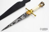 Vintage Etched Dagger