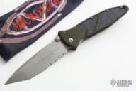 161-8GR Socom Elite M/A T/E Green - Bead Blast Serrated