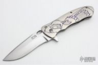 Tactical Flipper w/ Cucchiara Skull Carving
