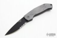 Magic 600 PSBT - Grey Handle / Black Serrated Edge