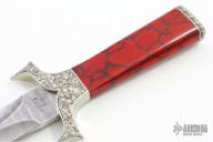 Red Jasper and Damascus Dagger