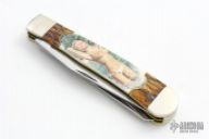 Trapper with Color Scrimshaw