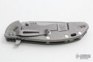 XM-24 Flipper - 4" Tumble Finish Spanto / Black G10 & Tumble