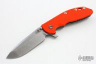 XM-24 Flipper - 4" Tumble Finish Spanto / Orange G10 & Tumble